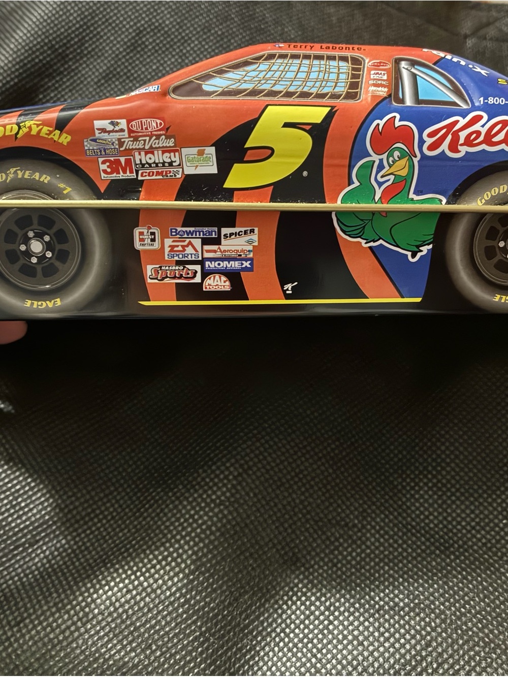 Kelloggs Race car Collectable Tin